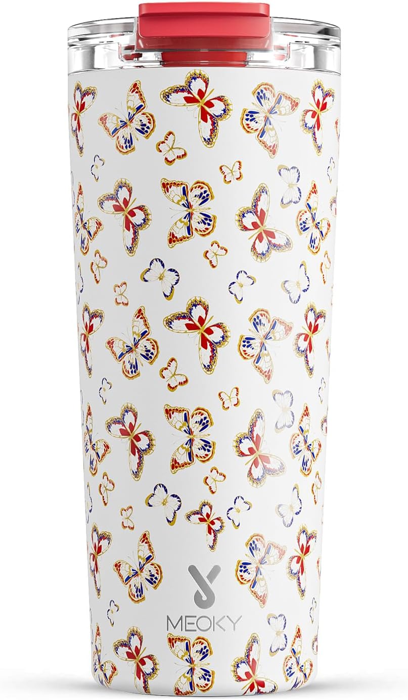 24 oz Insulated Travel Coffee Mug: Leak Proof Lid, Night | Stainless Steel Coffee Tumbler, Keeps Hot for 8 Hours or Cold for 24 Hours, Fits in Car Cup Holder, BPA Free
