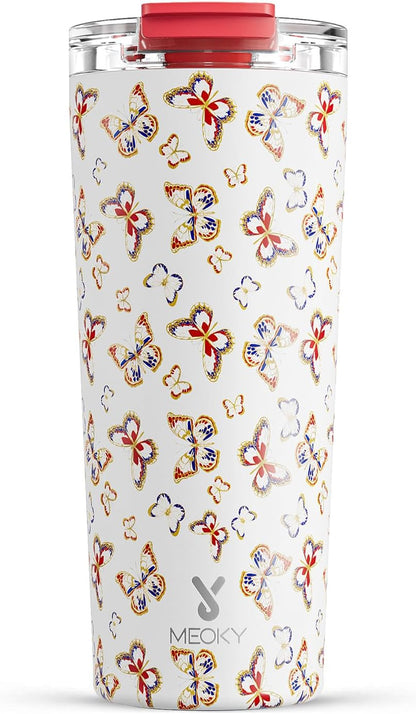 24 oz Insulated Travel Coffee Mug: Leak Proof Lid, Night | Stainless Steel Coffee Tumbler, Keeps Hot for 8 Hours or Cold for 24 Hours, Fits in Car Cup Holder, BPA Free