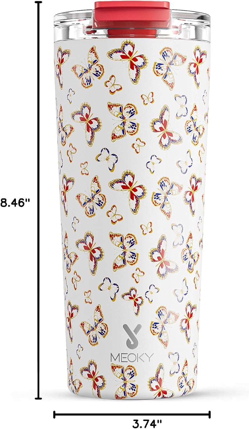 24 oz Insulated Travel Coffee Mug: Leak Proof Lid, Night | Stainless Steel Coffee Tumbler, Keeps Hot for 8 Hours or Cold for 24 Hours, Fits in Car Cup Holder, BPA Free