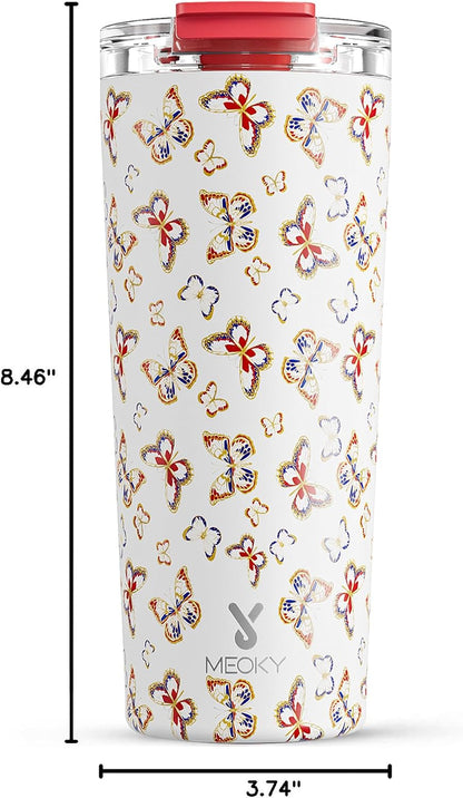 24 oz Insulated Travel Coffee Mug: Leak Proof Lid, Night | Stainless Steel Coffee Tumbler, Keeps Hot for 8 Hours or Cold for 24 Hours, Fits in Car Cup Holder, BPA Free