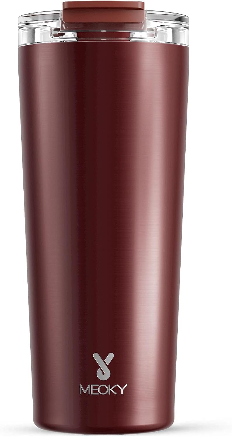 24 oz Insulated Travel Coffee Mug: Leak Proof Lid, Night | Stainless Steel Coffee Tumbler, Keeps Hot for 8 Hours or Cold for 24 Hours, Fits in Car Cup Holder, BPA Free