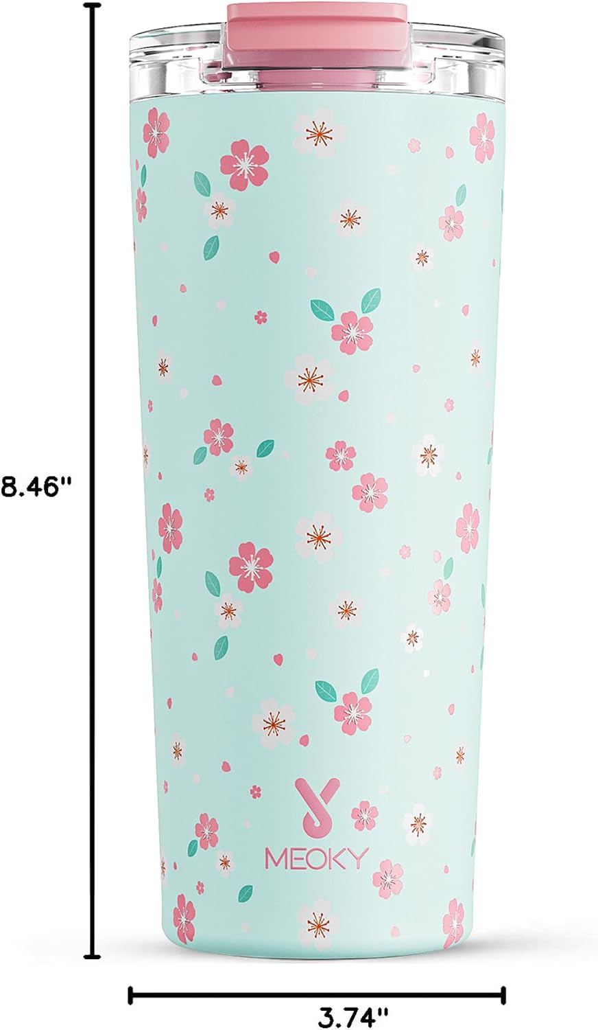24 oz Insulated Travel Coffee Mug: Leak Proof Lid, Night | Stainless Steel Coffee Tumbler, Keeps Hot for 8 Hours or Cold for 24 Hours, Fits in Car Cup Holder, BPA Free