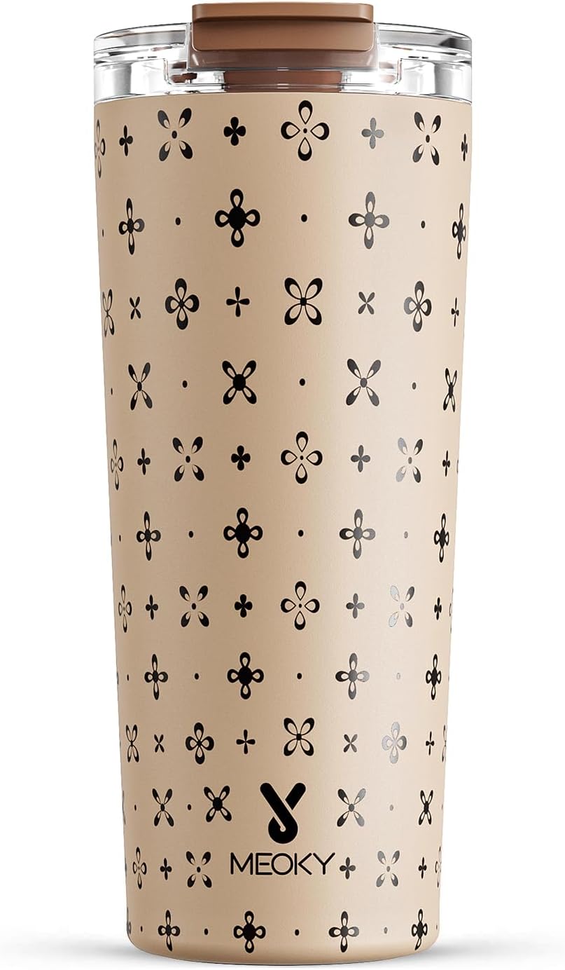 24 oz Insulated Travel Coffee Mug: Leak Proof Lid, Night | Stainless Steel Coffee Tumbler, Keeps Hot for 8 Hours or Cold for 24 Hours, Fits in Car Cup Holder, BPA Free