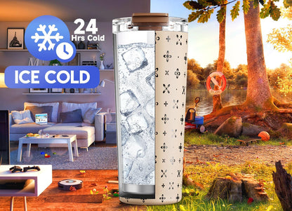 24 oz Insulated Travel Coffee Mug: Leak Proof Lid, Night | Stainless Steel Coffee Tumbler, Keeps Hot for 8 Hours or Cold for 24 Hours, Fits in Car Cup Holder, BPA Free