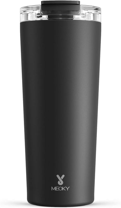 24 oz Insulated Travel Coffee Mug: Leak Proof Lid, Night | Stainless Steel Coffee Tumbler, Keeps Hot for 8 Hours or Cold for 24 Hours, Fits in Car Cup Holder, BPA Free