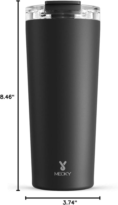24 oz Insulated Travel Coffee Mug: Leak Proof Lid, Night | Stainless Steel Coffee Tumbler, Keeps Hot for 8 Hours or Cold for 24 Hours, Fits in Car Cup Holder, BPA Free