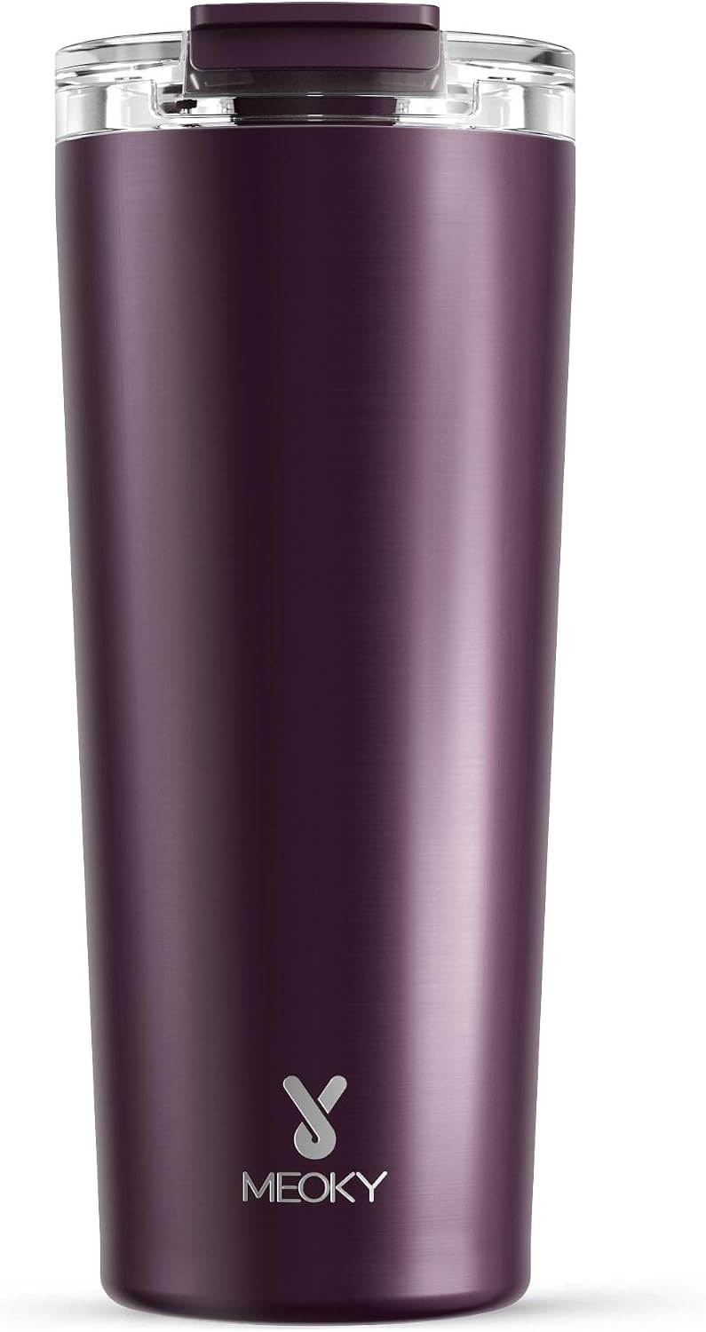 24 oz Insulated Travel Coffee Mug: Leak Proof Lid, Night | Stainless Steel Coffee Tumbler, Keeps Hot for 8 Hours or Cold for 24 Hours, Fits in Car Cup Holder, BPA Free