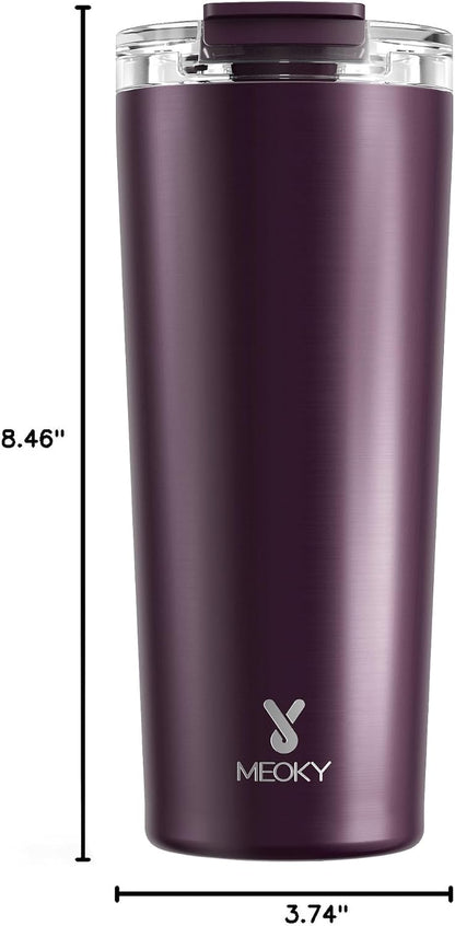 24 oz Insulated Travel Coffee Mug: Leak Proof Lid, Night | Stainless Steel Coffee Tumbler, Keeps Hot for 8 Hours or Cold for 24 Hours, Fits in Car Cup Holder, BPA Free