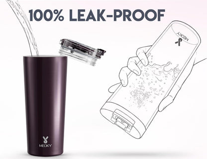 24 oz Insulated Travel Coffee Mug: Leak Proof Lid, Night | Stainless Steel Coffee Tumbler, Keeps Hot for 8 Hours or Cold for 24 Hours, Fits in Car Cup Holder, BPA Free