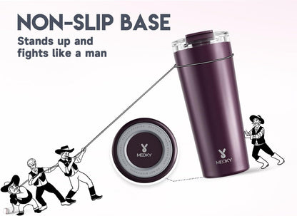 24 oz Insulated Travel Coffee Mug: Leak Proof Lid, Night | Stainless Steel Coffee Tumbler, Keeps Hot for 8 Hours or Cold for 24 Hours, Fits in Car Cup Holder, BPA Free