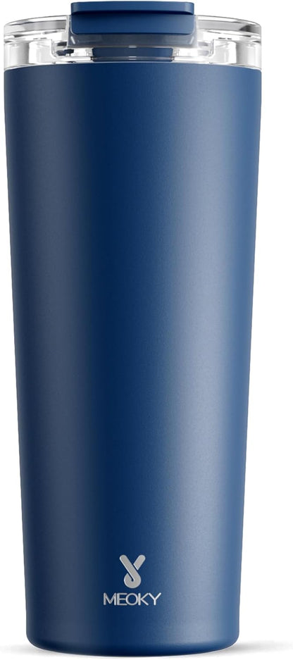 24 oz Insulated Travel Coffee Mug: Leak Proof Lid, Night | Stainless Steel Coffee Tumbler, Keeps Hot for 8 Hours or Cold for 24 Hours, Fits in Car Cup Holder, BPA Free