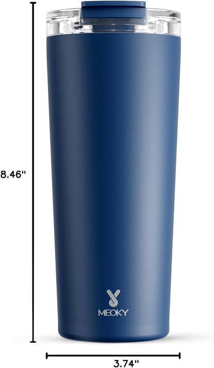 24 oz Insulated Travel Coffee Mug: Leak Proof Lid, Night | Stainless Steel Coffee Tumbler, Keeps Hot for 8 Hours or Cold for 24 Hours, Fits in Car Cup Holder, BPA Free