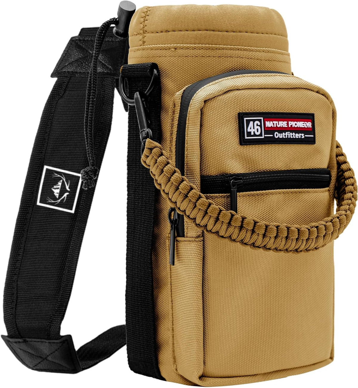 26-128 oz Insulated Water Bottle Carrier Holder with Strap