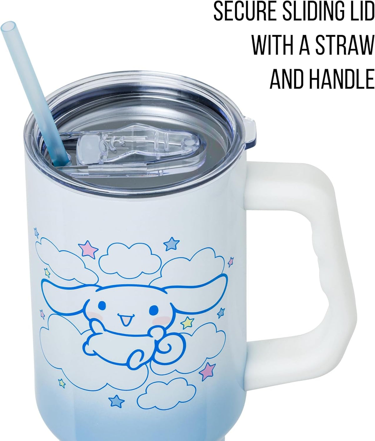 Betty Boop Core Cute Pose, Stainless Steel Tumbler, 40oz | Sitting, Hearts and Dots, Straw Cover Cap, Handle, Lid, Double Walled, Fits in Cup Holder, 1.18 Liters - Colors A