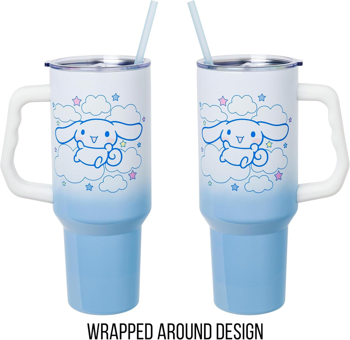 Betty Boop Core Cute Pose, Stainless Steel Tumbler, 40oz | Sitting, Hearts and Dots, Straw Cover Cap, Handle, Lid, Double Walled, Fits in Cup Holder, 1.18 Liters - Colors A