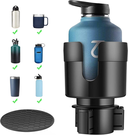 Car Cup Holder Expander, Extender for Car with Adjustable Base