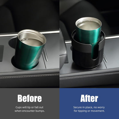 Car Cup Holder Expander, Extender for Car with Adjustable Base