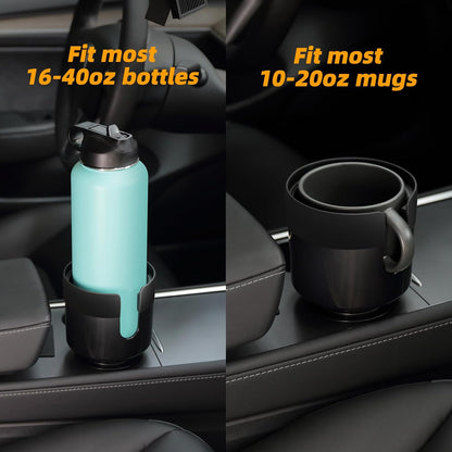 Car Cup Holder Expander, Extender for Car with Adjustable Base