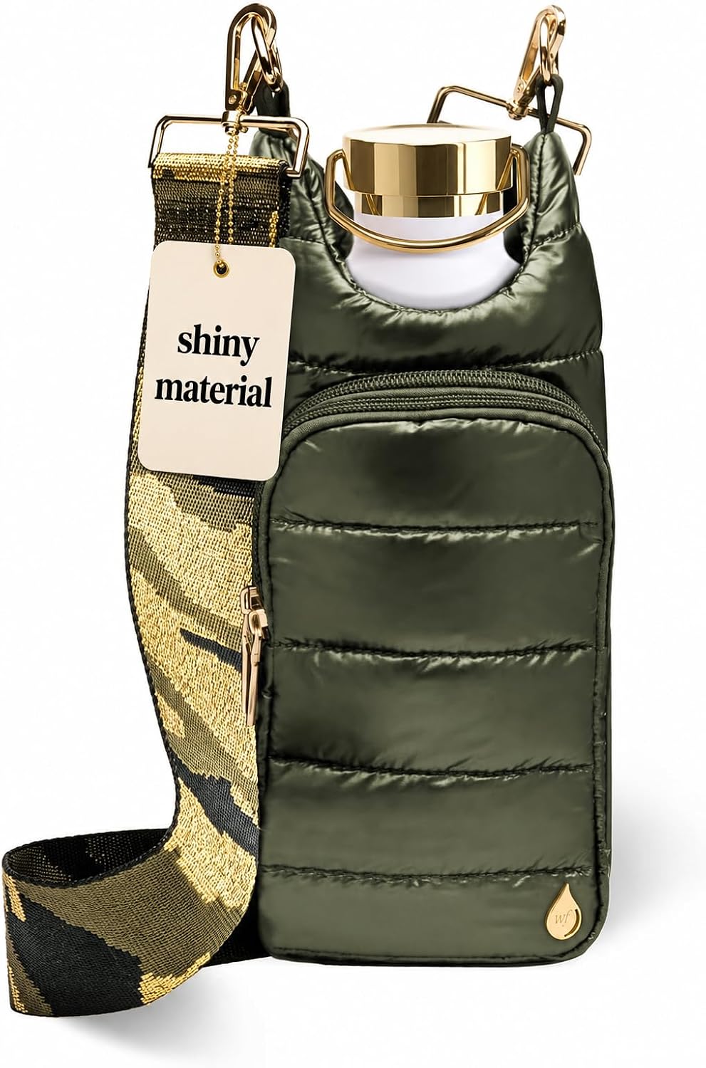 Original HydroBag Crossbody Water Bottle Holder with Phone Pocket, Fits Water Bottles up to 32 oz - Colors B