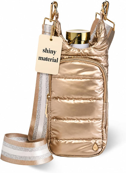 Original HydroBag Crossbody Water Bottle Holder with Phone Pocket, Fits Water Bottles up to 32 oz - Colors B