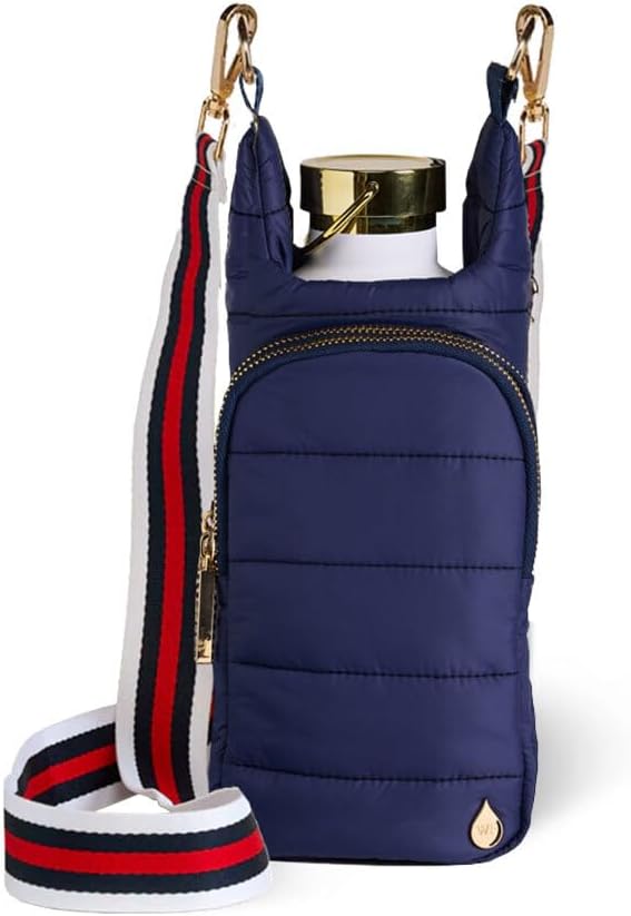 Original HydroBag Crossbody Water Bottle Holder with Phone Pocket, Fits Water Bottles up to 32 oz - Colors B