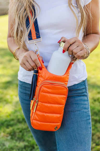 Original HydroBag Crossbody Water Bottle Holder with Phone Pocket, Fits Water Bottles up to 32 oz - Colors B