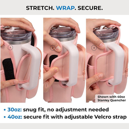 Magnetic Gym Bag for Stanley & Owala 30-40oz, Water Bottle Holder
