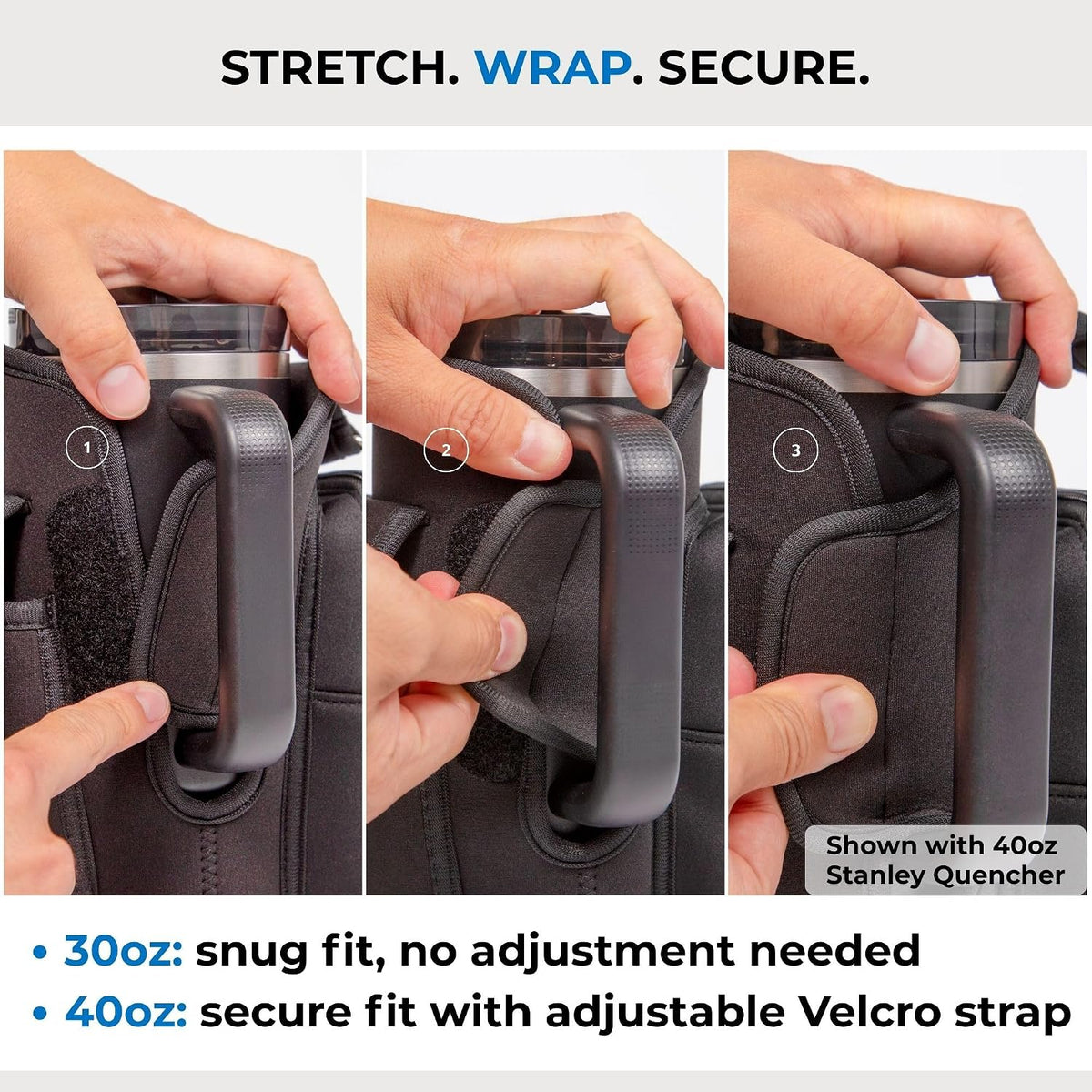 Magnetic Gym Bag for Stanley & Owala 30-40oz, Water Bottle Holder