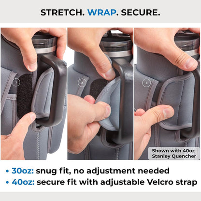 Magnetic Gym Bag for Stanley & Owala 30-40oz, Water Bottle Holder