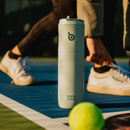 BOTTLE BOTTLE Insulated Water Bottle 24oz with Straw Lid and Handle Sports