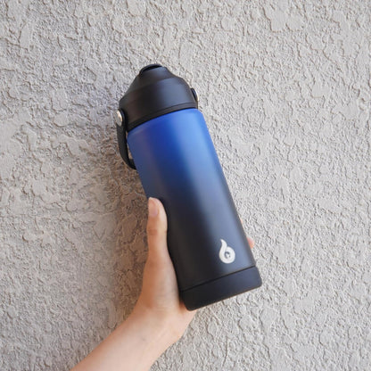 18oz Insulated Water Bottle, Stainless Steel Bottle with Straw Lid