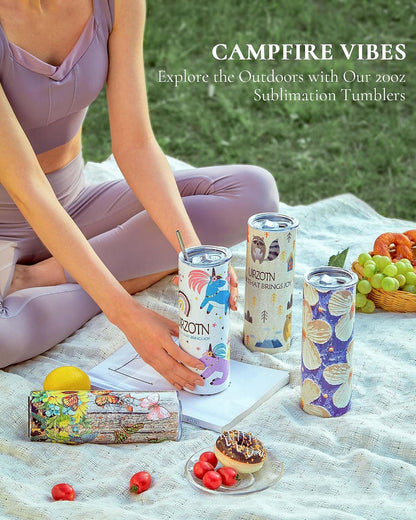 20oz Sublimation Tumbler Blanks Skinny Straight in Bulk