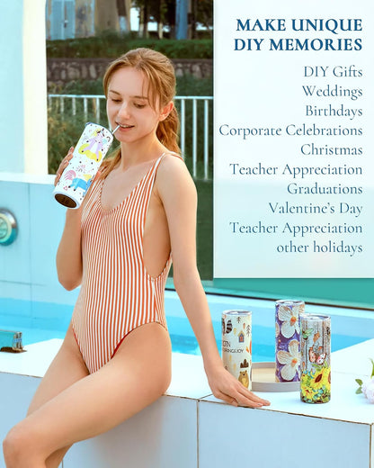 20oz Sublimation Tumbler Blanks Skinny Straight in Bulk
