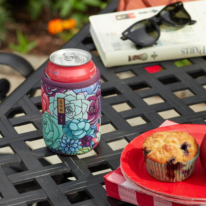 CanSok Sleeve for Beer & Soda Insulated Neoprene Cover (Ocean Oasis, 12oz Can Sleeve) - Colors C