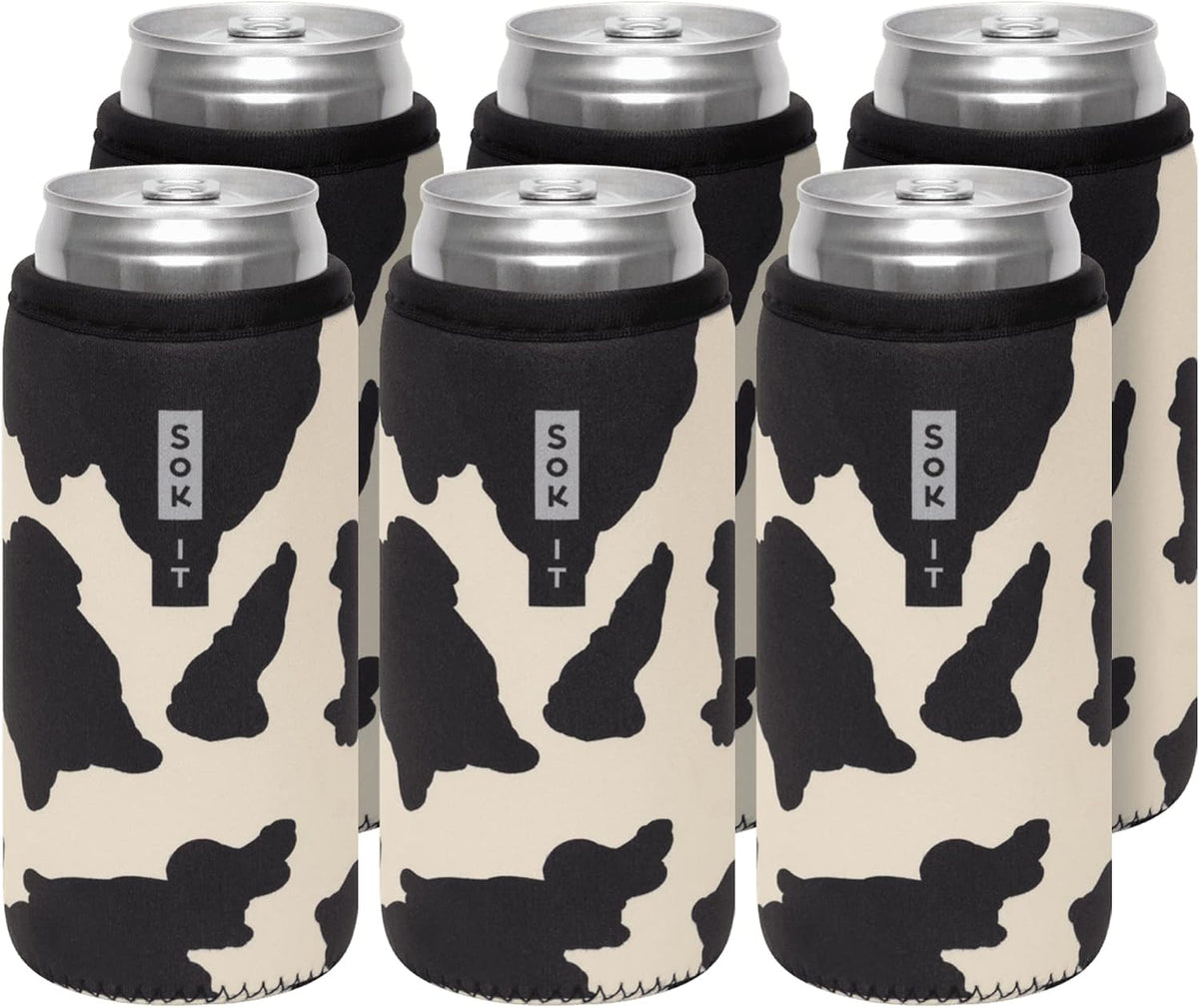 CanSok Sleeve for Beer & Soda Insulated Neoprene Cover (Ocean Oasis, 12oz Can Sleeve) - Colors C