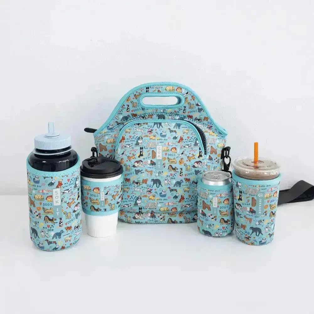 CanSok Sleeve for Beer & Soda Insulated Neoprene Cover (Ocean Oasis, 12oz Can Sleeve) - Colors C