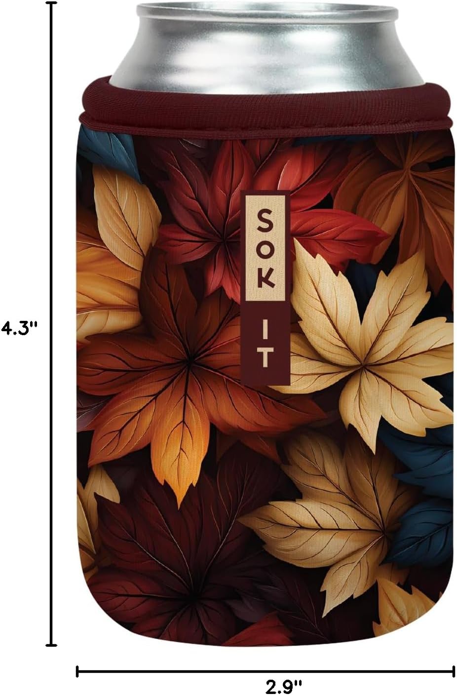 CanSok Sleeve for Beer & Soda Insulated Neoprene Cover (Ocean Oasis, 12oz Can Sleeve) - Colors C