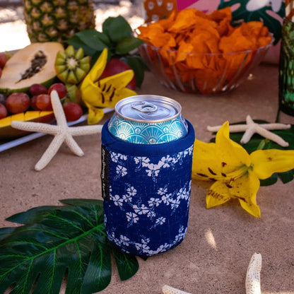 CanSok Sleeve for Beer & Soda Insulated Neoprene Cover (Ocean Oasis, 12oz Can Sleeve) - Colors C