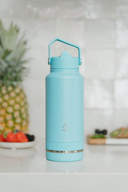 Fruit Infuser Water Bottle, 32 oz Stainless Steel