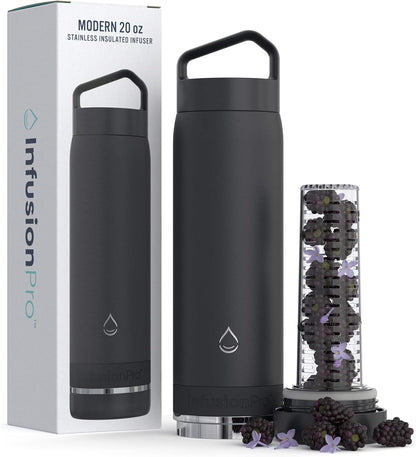 Fruit Infuser Water Bottle, 32 oz Stainless Steel