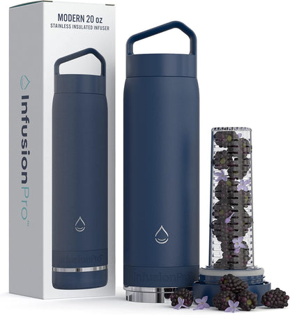 Fruit Infuser Water Bottle, 32 oz Stainless Steel