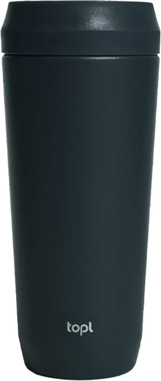 To Go Coffee Cup – Insulated Travel Coffee Mug with 360° Leak‑Safe Lid, Stainless Steel Coffee Tumbler for Hot/Cold, Spill‑Resistant, BPA‑Free - Olive, 20 oz