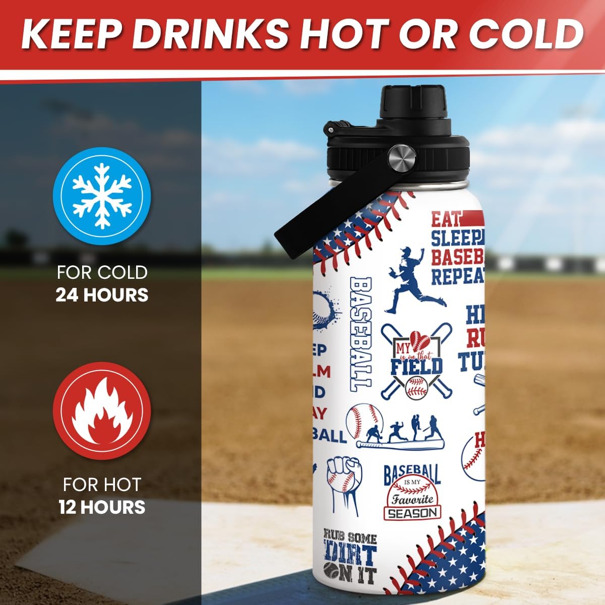 Gym Insulated Engraved Stainless Steel Water Bottle 32oz, Vacuum Chug Lid Travel Tumbler For Men Friends Dad Gymer Trainer, Gym Mode on, Birthday Christmas Father's Day