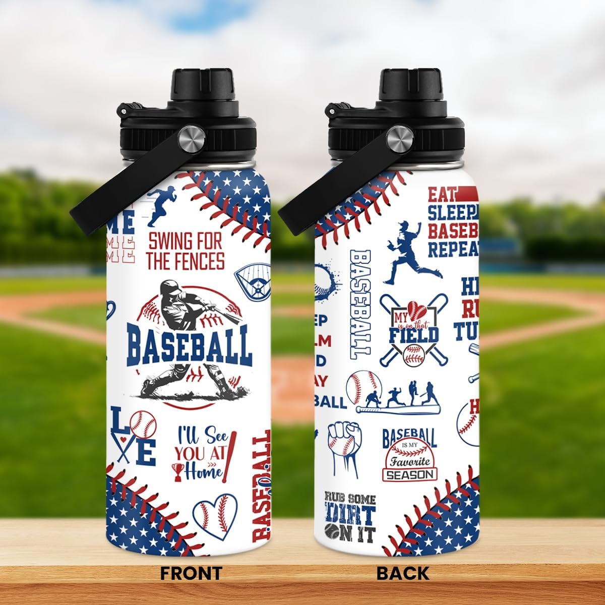 Gym Insulated Engraved Stainless Steel Water Bottle 32oz, Vacuum Chug Lid Travel Tumbler For Men Friends Dad Gymer Trainer, Gym Mode on, Birthday Christmas Father's Day