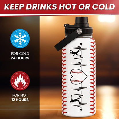 Gym Insulated Engraved Stainless Steel Water Bottle 32oz, Vacuum Chug Lid Travel Tumbler For Men Friends Dad Gymer Trainer, Gym Mode on, Birthday Christmas Father's Day