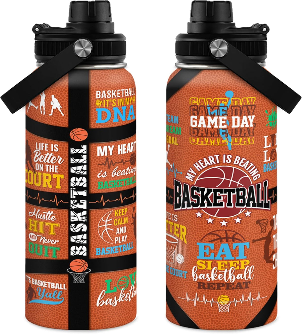 Gym Insulated Engraved Stainless Steel Water Bottle 32oz, Vacuum Chug Lid Travel Tumbler For Men Friends Dad Gymer Trainer, Gym Mode on, Birthday Christmas Father's Day