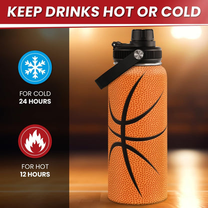 Gym Insulated Engraved Stainless Steel Water Bottle 32oz, Vacuum Chug Lid Travel Tumbler For Men Friends Dad Gymer Trainer, Gym Mode on, Birthday Christmas Father's Day
