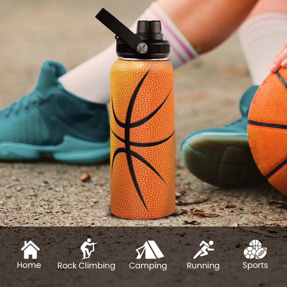 Gym Insulated Engraved Stainless Steel Water Bottle 32oz, Vacuum Chug Lid Travel Tumbler For Men Friends Dad Gymer Trainer, Gym Mode on, Birthday Christmas Father's Day