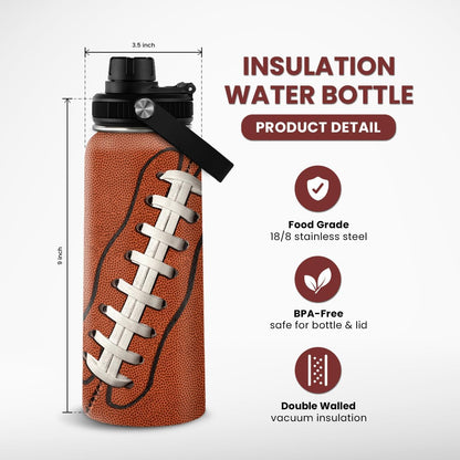 Gym Insulated Engraved Stainless Steel Water Bottle 32oz, Vacuum Chug Lid Travel Tumbler For Men Friends Dad Gymer Trainer, Gym Mode on, Birthday Christmas Father's Day