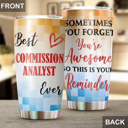 Best Lacrosse Coach Ever Tumbler Stainless Steel 20oz, Office Gifts Women Men Work Friends Coworker, Driking Coffee Cup For Birthday Christmas - Colors O